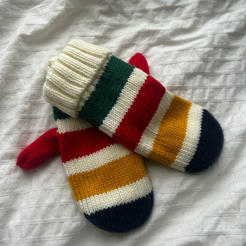 Colorful Striped Mittens